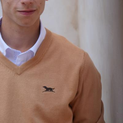 JERSEY ALGODON CUELLO PICO HUNTFIELS CAZA CODERA