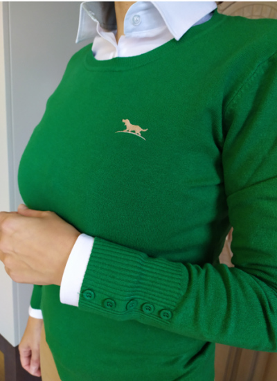 Huntfield | JERSEY SEÑORA BÁSICO C CAJA (Verde, XL)