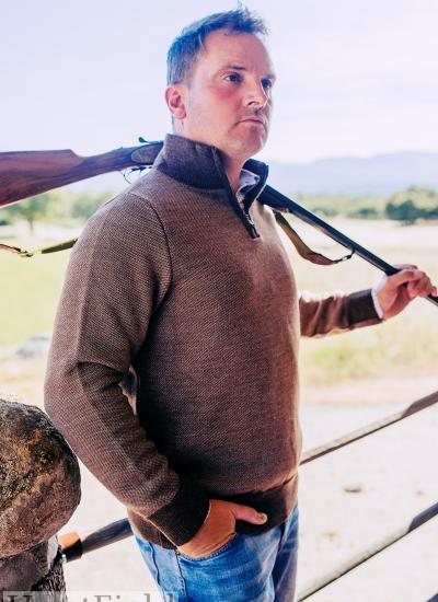 Huntfield | JERSEY DE PUNTO CON CREMALLERA MARRON (Marrón, S)