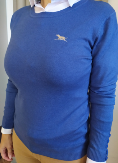 Huntfield | JERSEY SEÑORA BÁSICO C.CAJA (Azul, M)