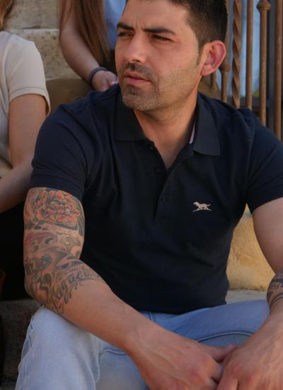 POLO HOMBRE MARINO CAZA HUNTFIELD