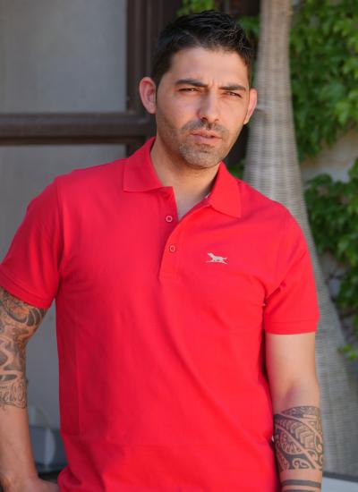 POLO HOMBRE ROJO CAZA HUNTFIELD
