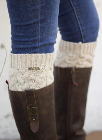 calentadores calcetines huntfield beige caza señora