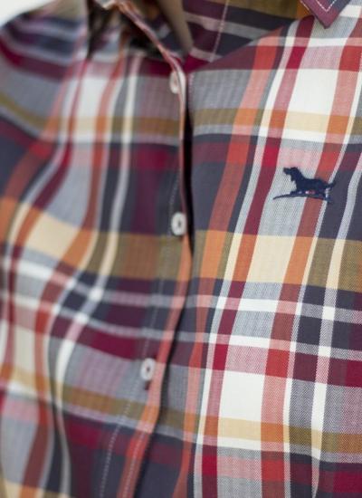 camisa señora mujer cuadros caza rojo huntfield camisa señora mujer cuadros caza rojo huntfield