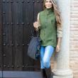 Huntfield | BOLSO CASUAL LONETA Y PIEL (Marengo)