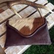 BOLSO MARRON SOLAPA DE PELO HUNTFIELD