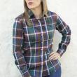 camisa señora mujer cuadros caza verde huntfield