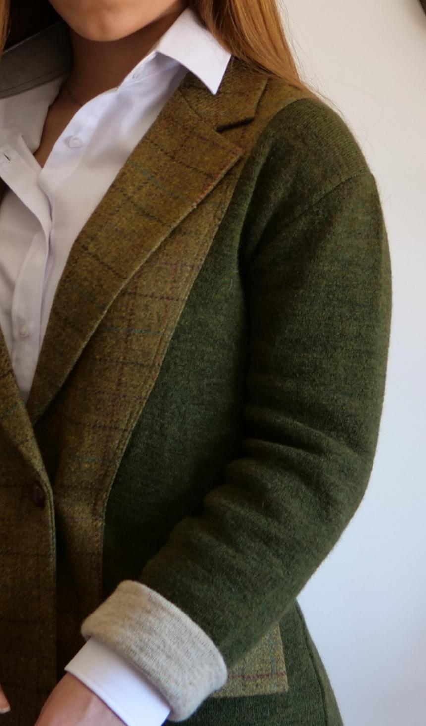 Americana Mulish Jaspeada Gris Para Hombre
