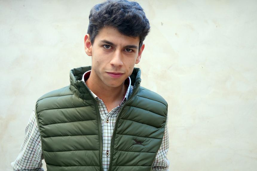 chaleco verde hombre